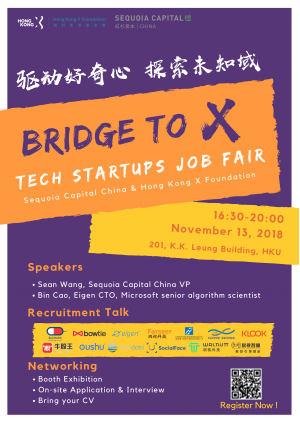 HKX Foundation & Sequoia Capital China: Bridge to X | Tech Startups Job Fair
