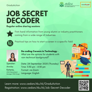 [Job Secret Decoder] De-coding Careers in Technology – What are the options for students with non-technical background?