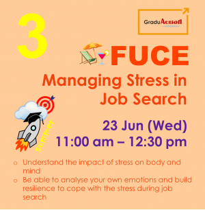 Fire Up your Career Engine (FUCE) – Zoom Seminar “Managing Stress in Job Search”